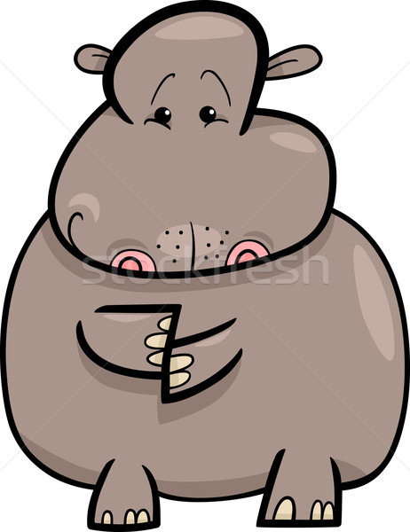 Hippo or Hippopotamus Cartoon Stock photo © izakowski