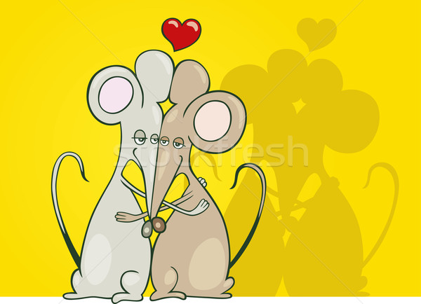 Mice in love Stock photo © izakowski