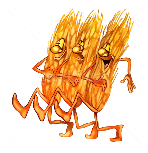 marching ears of wheat Stock photo © izakowski