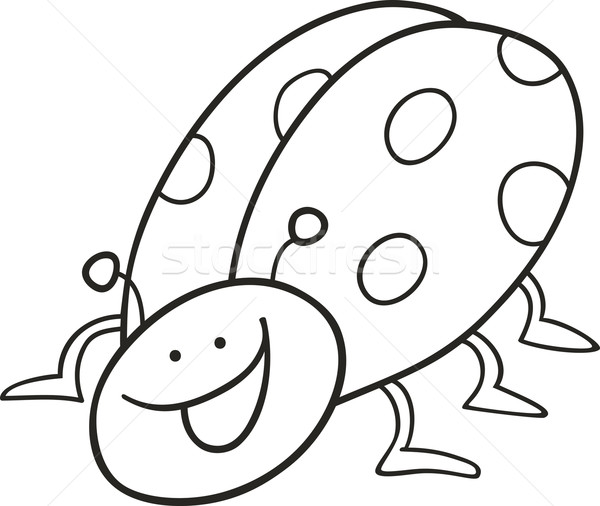 Download Funny Ladybug For Coloring Book Vector Illustration C Izakowski 593936 Stockfresh