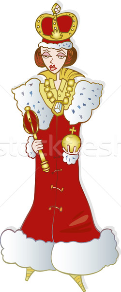 Regină ilustrare femeie personalitate tip măr Imagine de stoc © izakowski