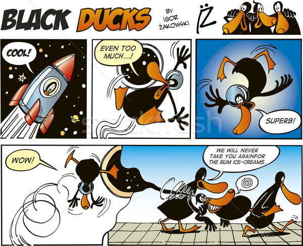Black Ducks Comics episode 1 Stock photo © izakowski