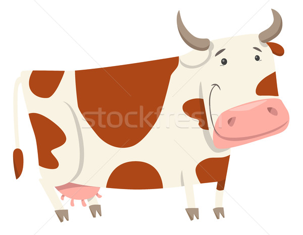 cute cow farm animal character Stock photo © izakowski