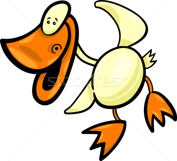 Stock photo: cartoon duck or duckling