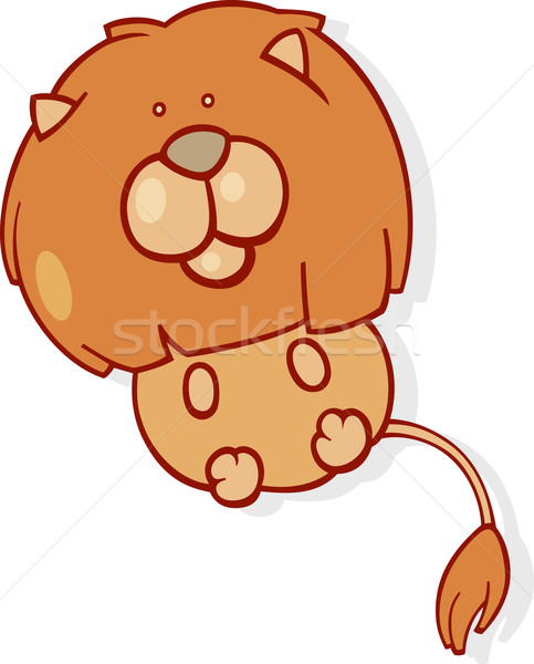 Zodiac semna ilustrare pisică Africa leu Imagine de stoc © izakowski