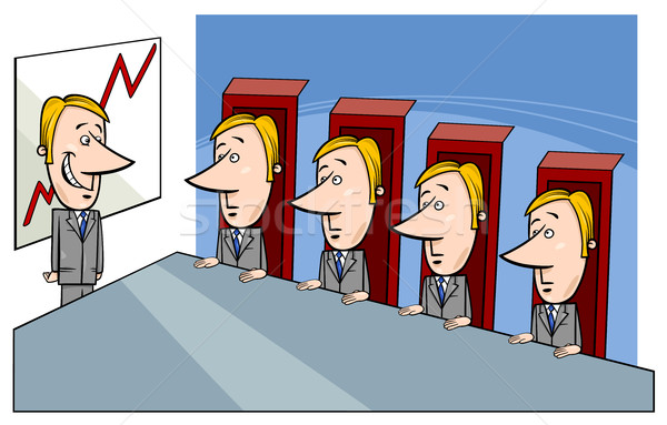 board of directors cartoon Stock photo © izakowski
