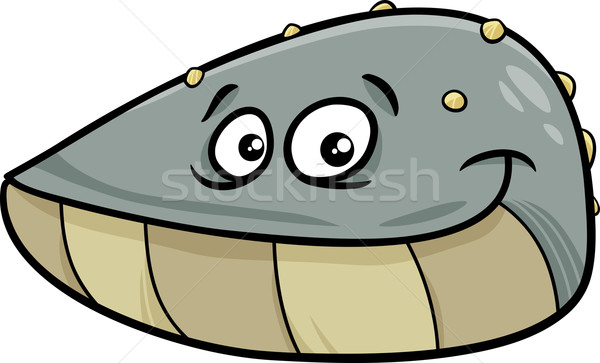 mussel mollusk cartoon illustration Stock photo © izakowski