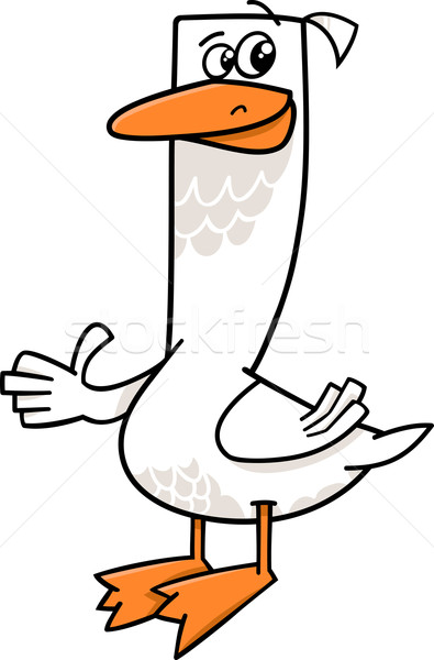 goose farm animal cartoon Stock photo © izakowski