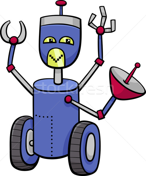 robot cartoon character Stock photo © izakowski