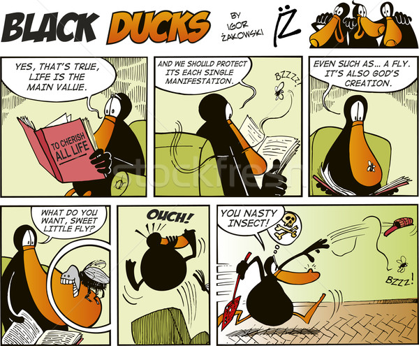 Black Ducks Comics episode 36 Stock photo © izakowski