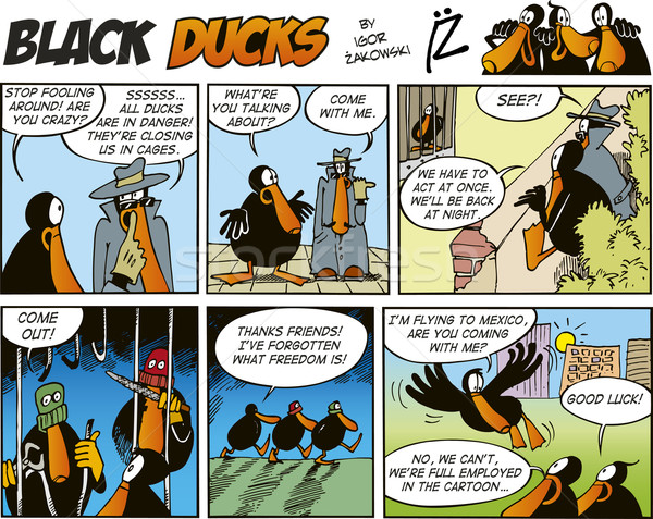 Black Ducks Comics episode 60 Stock photo © izakowski