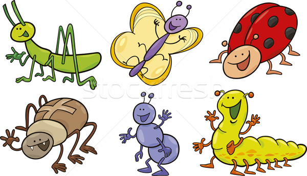 funny bugs collection Stock photo © izakowski