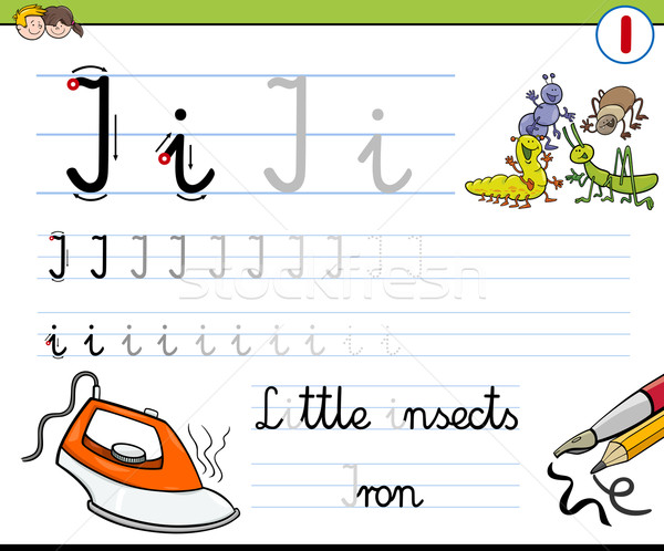 how to write letter i Stock photo © izakowski