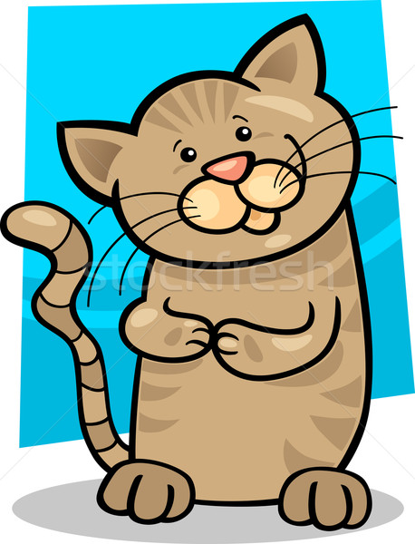 brown tabby kitten Stock photo © izakowski