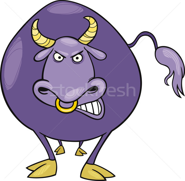 cartoon bull Stock photo © izakowski
