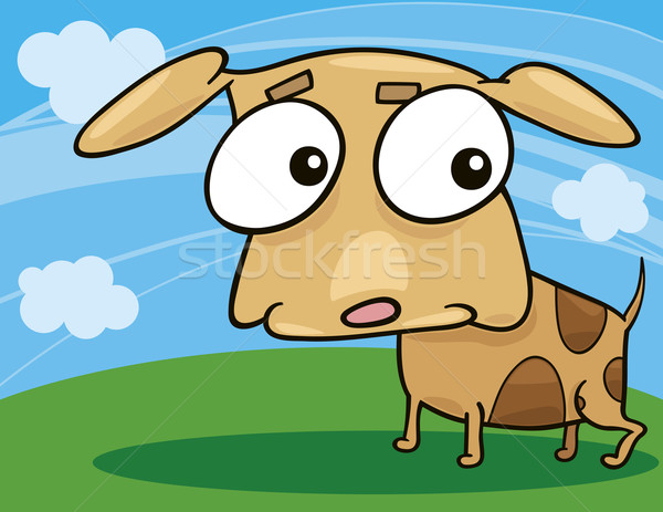 Sevimli karikatür örnek küçük köpek Stok fotoğraf © izakowski