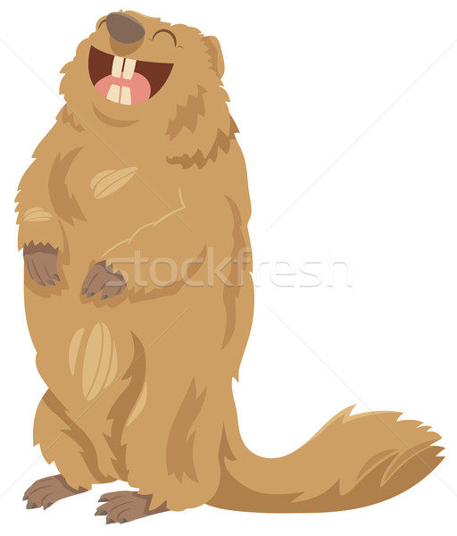 cartoon marmot animal character Stock photo © izakowski