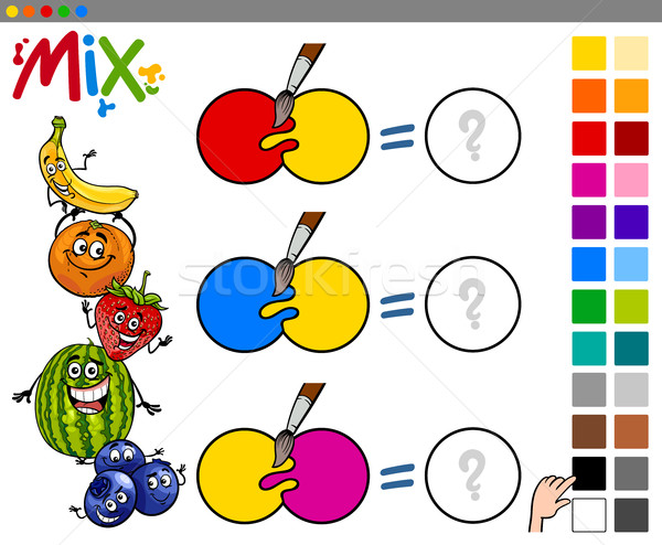 mix colors educational game Stock photo © izakowski