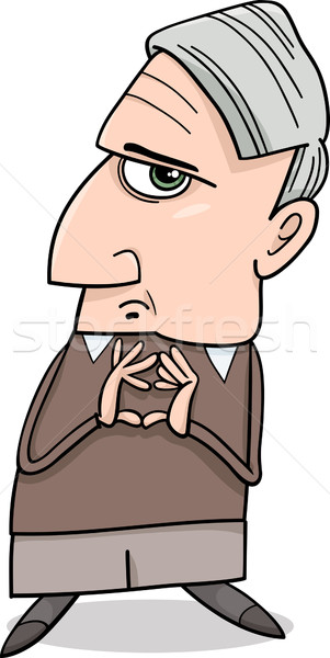 thinking man cartoon illustration Stock photo © izakowski