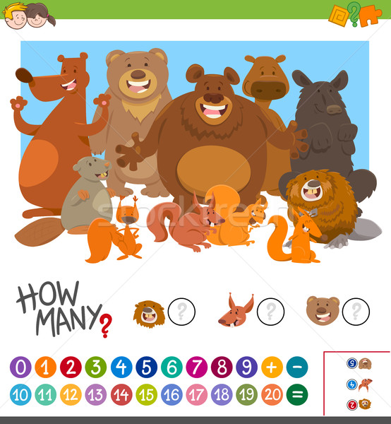 count how many animals game Stock photo © izakowski