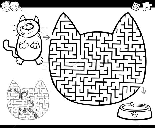 Imagine de stoc: Labirint · labirint · activitate · desen · animat · ilustrare