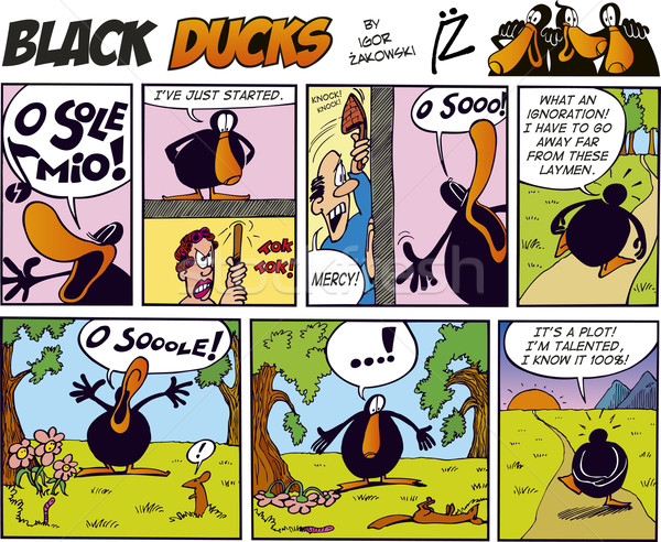 Black Ducks Comics episode 12 Stock photo © izakowski
