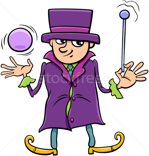 wizard or elf character cartoon Stock photo © izakowski