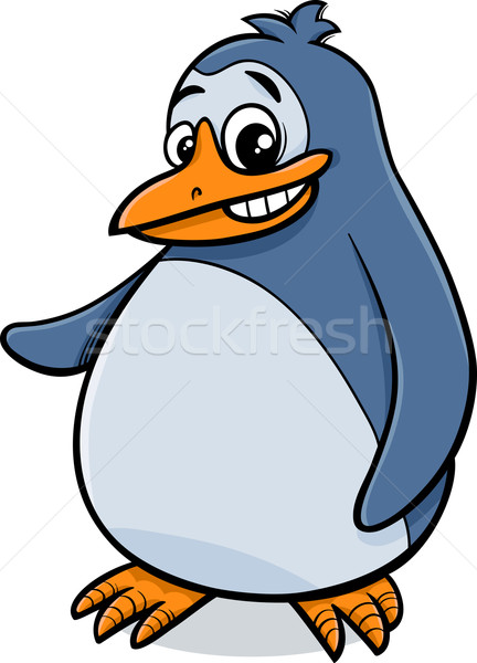 penguin bird cartoon illustration Stock photo © izakowski