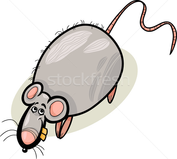 крыса иллюстрация Cartoon смешные Сток-фото © izakowski