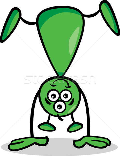 alien or martian cartoon illustration Stock photo © izakowski