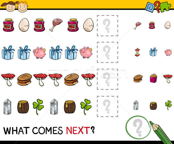 preschool educational pattern task Stock photo © izakowski