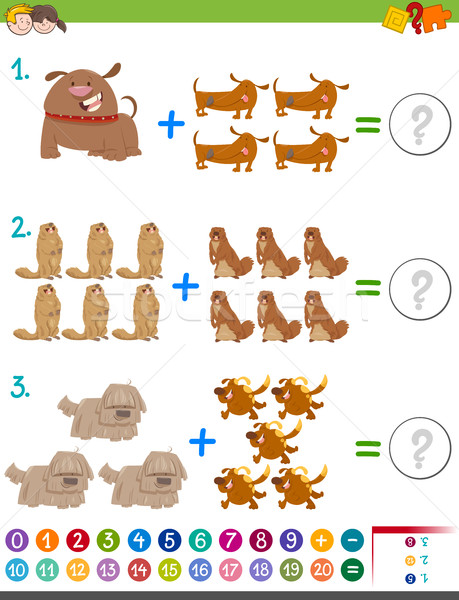 addition maths activity Stock photo © izakowski
