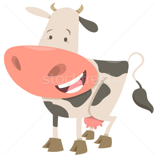 spotted cow animal character Stock photo © izakowski