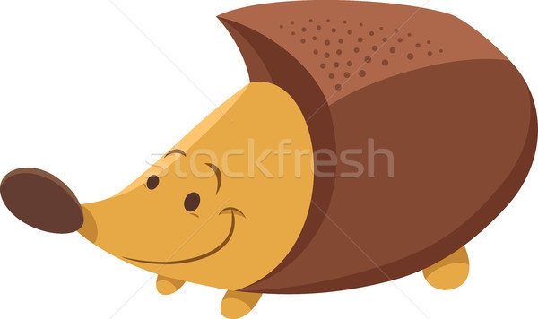cute hedgehog cartoon animal character Stock photo © izakowski