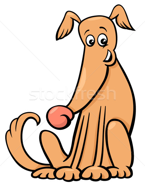 Bonitinho cão desenho animado cômico ilustração Foto stock © izakowski