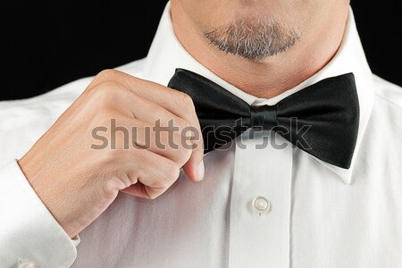 Cavalheiro colete mãos homem terno Foto stock © jackethead