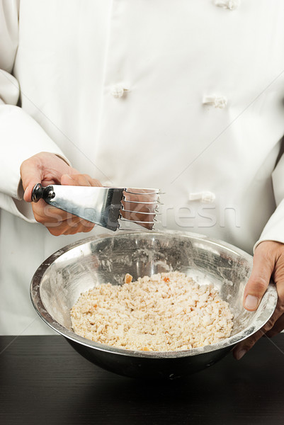 Stockfoto: Gebak · chef · schoonmaken · restaurant · baan