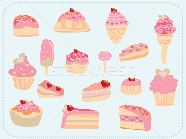 sweet dessert background Stock photo © JackyBrown