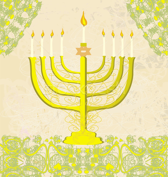 Hanukkah Greeting Card.  Stock photo © JackyBrown