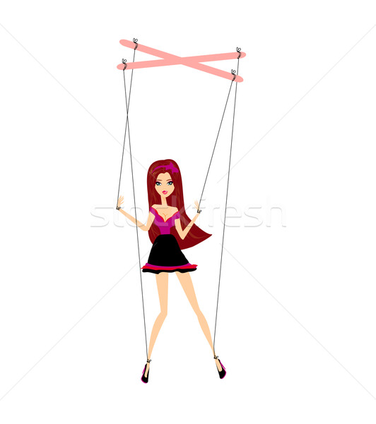  girl marionette  Stock photo © JackyBrown
