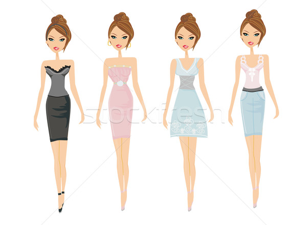 [[stock_photo]]: Mode · Shopping · filles · sexy · heureux