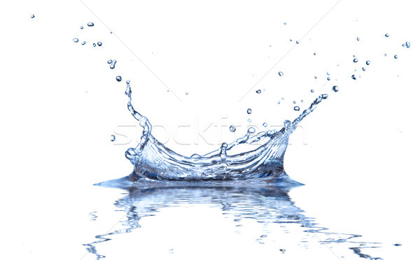 Csobbanás izolált fehér víz absztrakt természet Stock fotó © Jag_cz