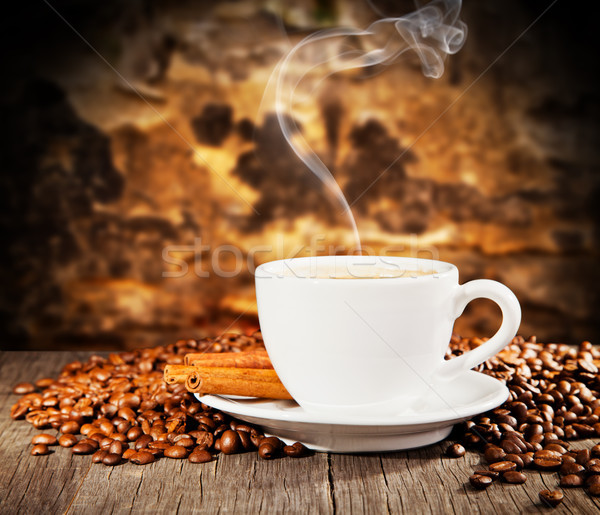 Kávé csendélet szabad űr szöveg fal Stock fotó © Jag_cz
