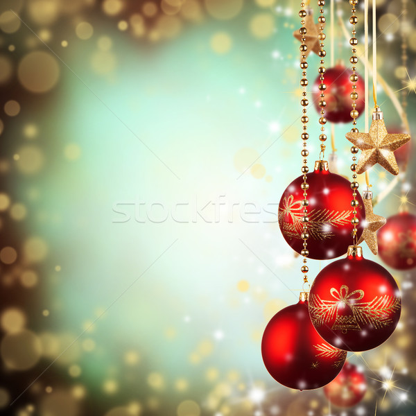 Noël rouge verre libre espace [[stock_photo]] © Jag_cz