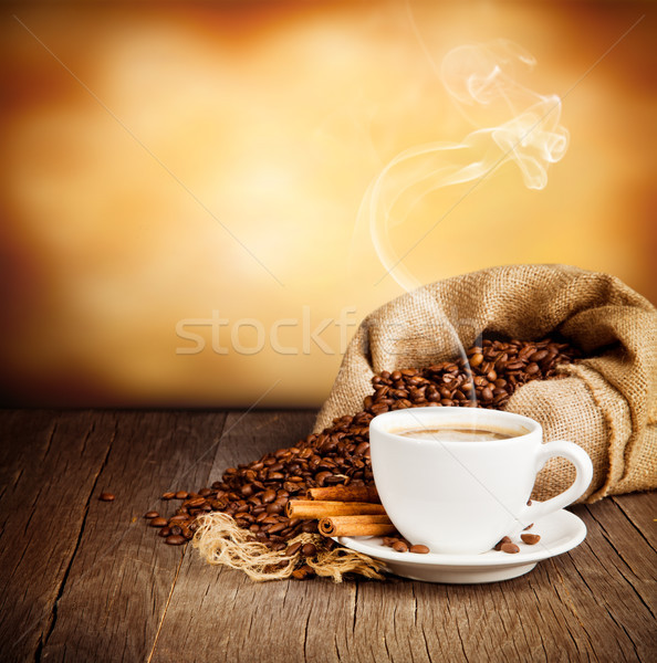 Kávé csendélet szabad űr szöveg üveg Stock fotó © Jag_cz