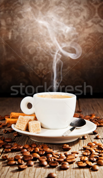 Kávé csendélet grunge terv üveg ital Stock fotó © Jag_cz