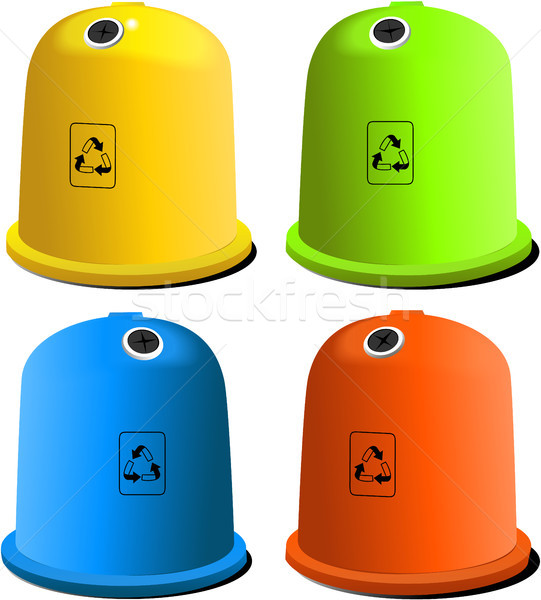 Recycle bins Stock photo © jagoda