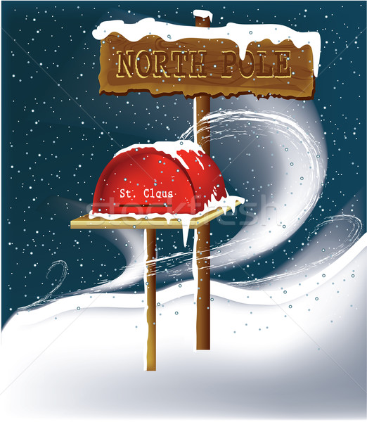聖誕老人 發表 框 漫畫 孩子 雪 商業照片 © jagoda