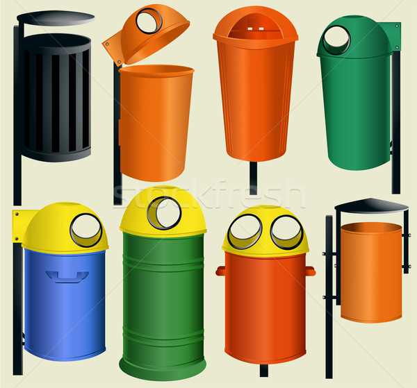 Recycle bins  Stock photo © jagoda