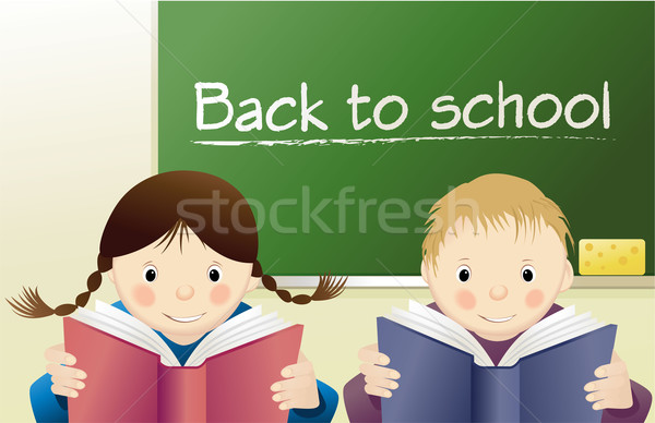 Foto stock: De · volta · à · escola · educação · jovem · estudantes · sorrir · estudante